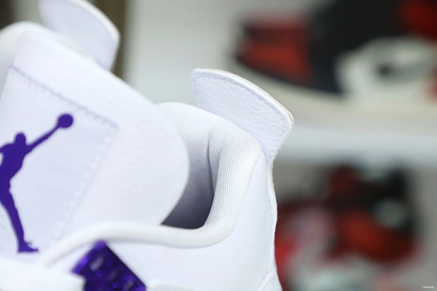 METALLIC JORDAN 4 AIR PURPLE 0128